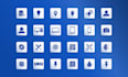 make outline,flat custom icon set
