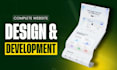 build website as full stack developer, front end developer, backend developer