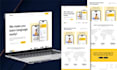 design attractive figma landing page, website UI UX design