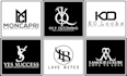 do a luxury clothing line, apparel, business monogram logo
