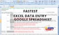 fastest data entry in excel