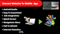 convert  website to android app using webview