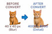 upscale low quality images or graphic to high resolution