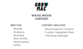 be your social media manager and content creator