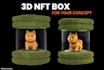 create 3d box nft crypto art card coin animation with your nft business