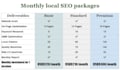 monthly local SEO packages