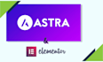 create clean and modern website by astra and elementor pro