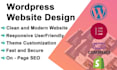 develop modern wordpress website and ecommerce store