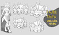 create a custom character design sheet for games, anime, oc or fursona