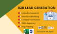 do b2b lead generation and linkedin research