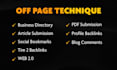 monthly off page SEO with high authority dofollow backlink