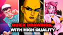 draw a character with the characteristics that you tell me