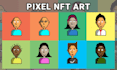 create high quality pixel nft art