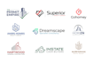 design modern real estate, construction logo