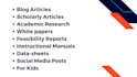 craft technical reports, white papers, and training manuals
