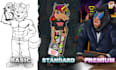 draw custom character cartoon style, character ilustration for clothing brand