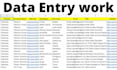 do excel data entry, web research, email list, copy paste, linkedin leads