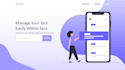 design your landing page or website using PSD