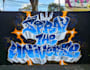 make real graffiti font on the street