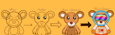 create custom cartoon character for your nft collection art