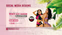design facebook cover, twitter header, youtube banner and linkedin social media