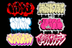 create graffiti throw up or graffiti bubble your name