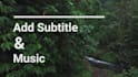 edit and provide drone footage with background music