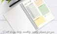 design custom digital weekly, daily planner