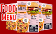 create a restaurant menu food menu flyer menu digital screen menu board designs
