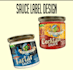 create label design, mockup, bottle label design