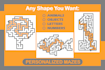 design custom maze puzzle book pages for KDP
