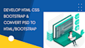 convert xd, figma to HTML CSS bootstrap responsive website