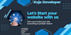 be your front end and back end, web developer