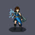design pixel art characters, static or animated
