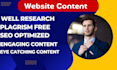 be your SEO website content writer, article and blog writer