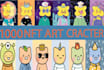 cute doodle art, doodle nft art, line art