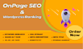 website technical on page SEO for wordpress shopify wix squarespace magento
