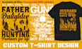 create custom graphic t shirt design and merchandise designs