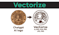 vectorise your chatgpt ai generated logo or image