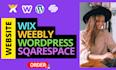 design wix and wordpress personal and business website