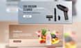 design website product banner, shopify banner or web slider