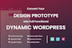 convert figma, xd, sketch, PSD, ai to elementor website