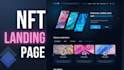 create interactive nft website or nft landing page
