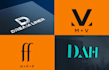 do creative minimal monogram logo design in 24 hours