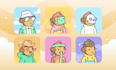 design randomly generated doodle nft collection of 1k, 10k, 100k