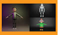 do 3d character walk, running and jumping animations