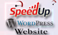 wordpress website speed and improve gtmetrix page speed score