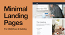 create minimalist landing pages that converts