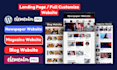 create blog website, newspaper website, magazine website by elementor