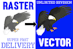 low regulation into high resolution vector, vector tracing logo, vectorize image